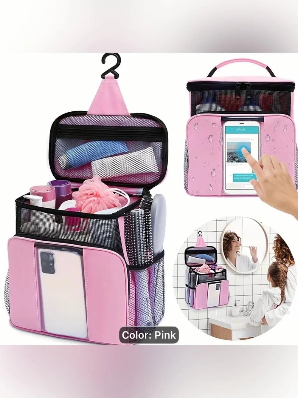 Pink Travel Organizer Storage Bag - Home Storage & Organization